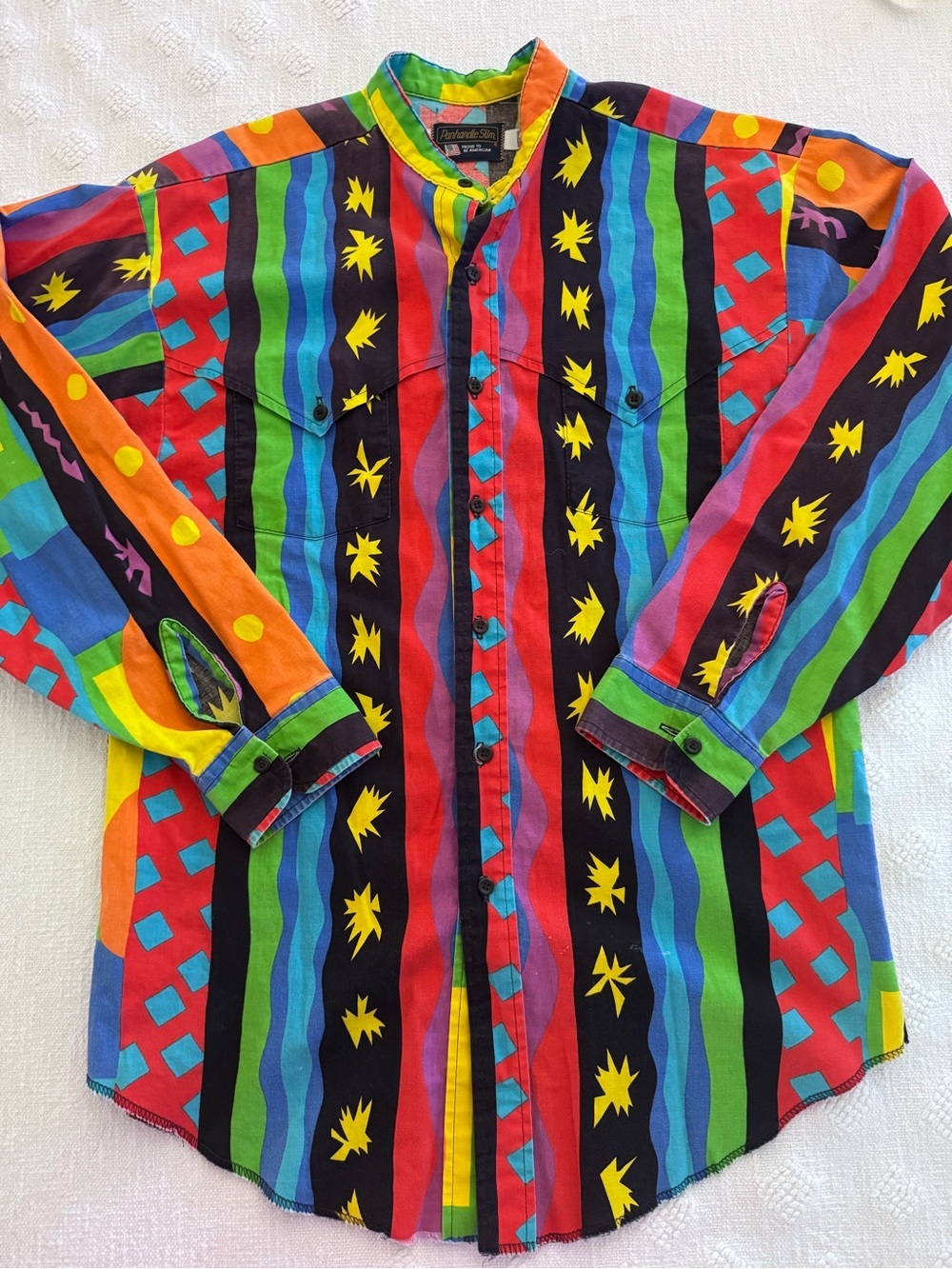NWOT-Vintage 1980-90’s PANHANDLE SLIM Western Shirt Cowboy Cut 15 - 15 1/2
@9